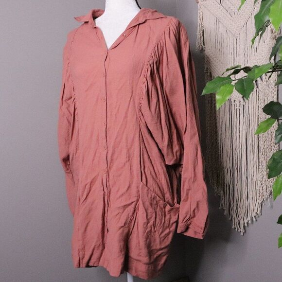 Free People Boho Dolman Long Sleeve Tunic - Picture 1 of 8